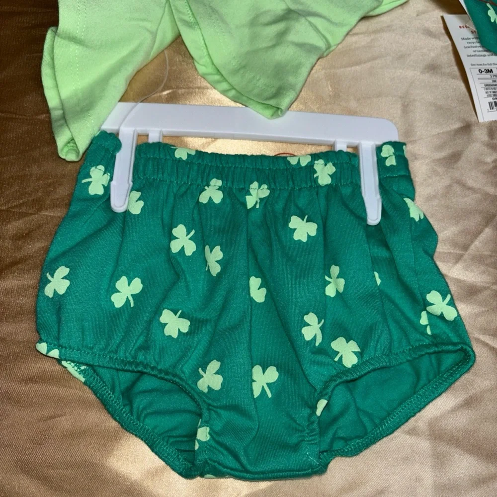 Baby Girls Good Luck Charm 3 Piece Outfit Rainbow 0-3 Month New Cat & Jack NWT